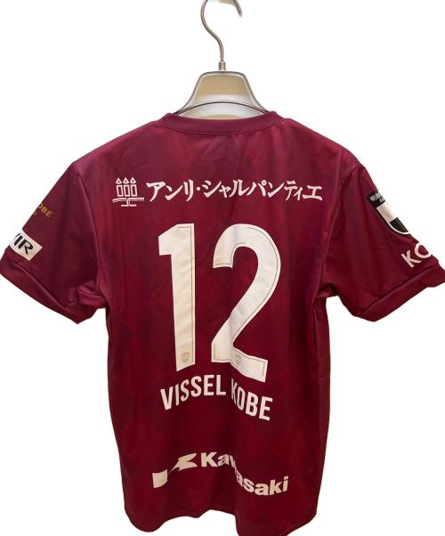 asics（アシックス）asics (アシックス) ヴィッセル神戸 (ヴィッセルコウベ) サッカーユニフォーム レッド サイズ:L 未使用品の古着・服飾アイテム
