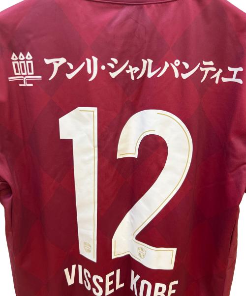 asics（アシックス）asics (アシックス) ヴィッセル神戸 (ヴィッセルコウベ) サッカーユニフォーム レッド サイズ:L 未使用品の古着・服飾アイテム