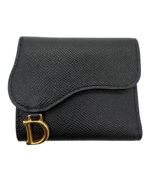 Christian Dior（クリスチャン ディオール）Christian Dior (クリスチャン ディオール) 3つ折り財布 ブラックの古着・服飾アイテム