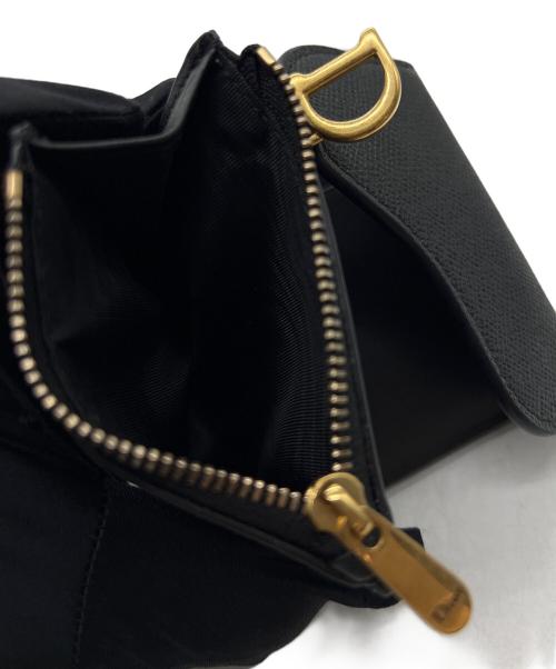 Christian Dior（クリスチャン ディオール）Christian Dior (クリスチャン ディオール) 3つ折り財布 ブラックの古着・服飾アイテム