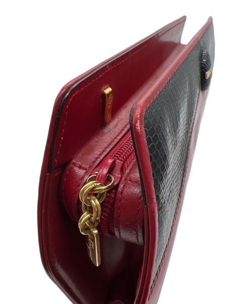 Salvatore Ferragamo（サルヴァトーレ フェラガモ）Salvatore Ferragamo (サルヴァトーレ フェラガモ) ショルダーバッグ レッドの古着・服飾アイテム