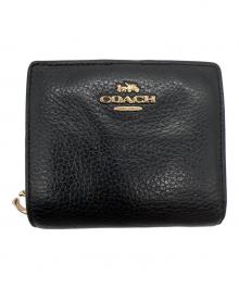 COACH（コーチ）の古着「2つ折り財布」｜ブラック