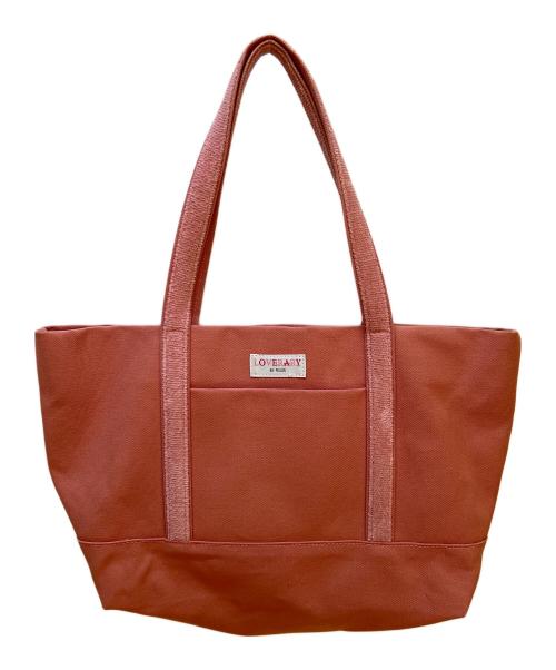 LOVERARY by FEILER（ラブラリー バイ フェイラー）LOVERARY by FEILER (ラブラリー バイ フェイラー) ワッペントートバッグ ピンクの古着・服飾アイテム