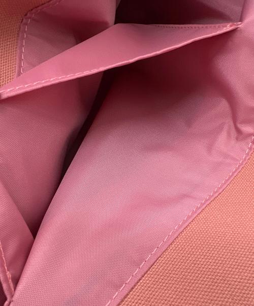 LOVERARY by FEILER（ラブラリー バイ フェイラー）LOVERARY by FEILER (ラブラリー バイ フェイラー) ワッペントートバッグ ピンクの古着・服飾アイテム