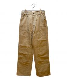 AURALEE（オーラリー）の古着「COTTON OILED CANVAS PANTS」｜カーキ