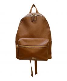 COACH（コーチ）の古着「レザーリュック」｜ブラウン