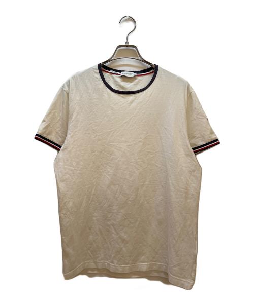 MONCLER（モンクレール）MONCLER (モンクレール) 半袖カットソー ホワイト サイズ:Lの古着・服飾アイテム