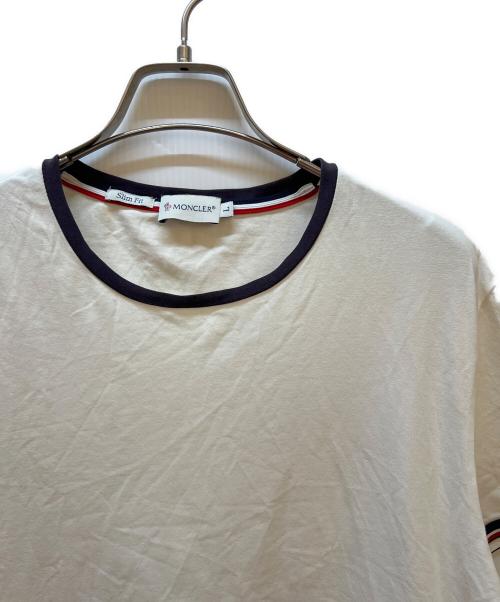 MONCLER（モンクレール）MONCLER (モンクレール) 半袖カットソー ホワイト サイズ:Lの古着・服飾アイテム