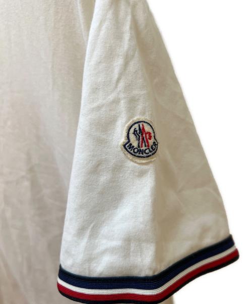 MONCLER（モンクレール）MONCLER (モンクレール) 半袖カットソー ホワイト サイズ:Lの古着・服飾アイテム