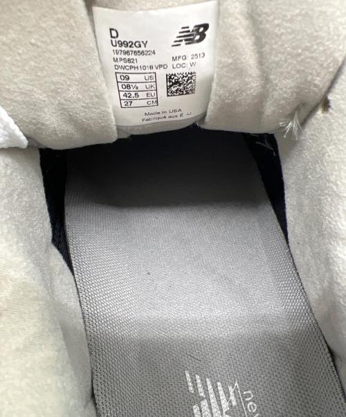 NEW BALANCE（ニューバランス）NEW BALANCE (ニューバランス) U992GY グレー サイズ:27の古着・服飾アイテム