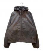 stussyステューシー）の古着「フードジャケット」｜グレー