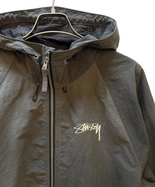 stussy（ステューシー）stussy (ステューシー) フードジャケット グレー サイズ:Mの古着・服飾アイテム