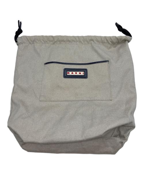 MARNI（マルニ）MARNI (マルニ) 2WAYトートバッグ ネイビー×ブラック×キャメルの古着・服飾アイテム