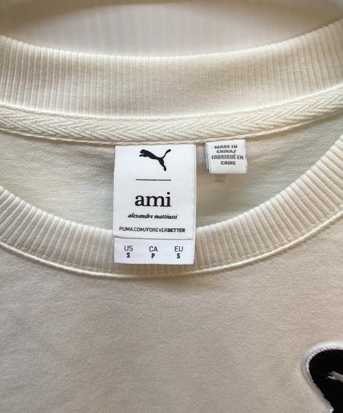ami（アミ）ami (アミ) PUMA (プーマ) 半袖カットソー ホワイト サイズ:Sの古着・服飾アイテム