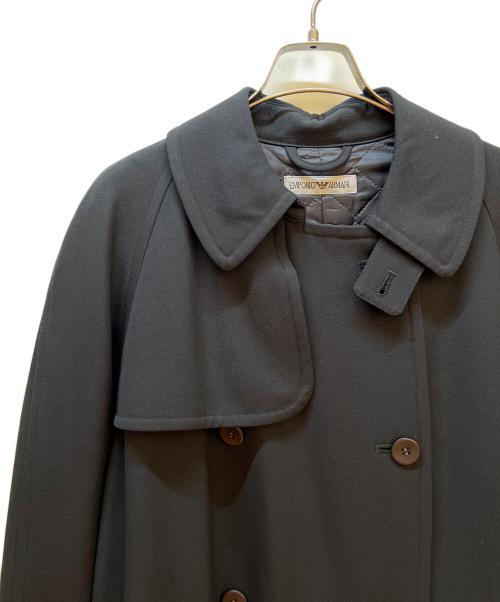 EMPORIO ARMANI（エンポリオ アルマーニ）EMPORIO ARMANI (エンポリオ アルマーニ) トレンチコート ネイビー サイズ:40の古着・服飾アイテム