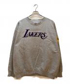 Majestic×LAKERSマジェスティック×レイカーズ）の古着「クルーネックスウェット」｜グレー