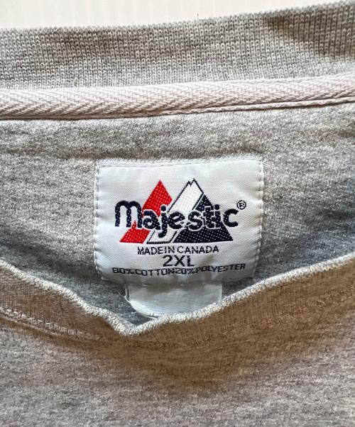Majestic（マジェスティック）Majestic (マジェスティック) LAKERS (レイカーズ) クルーネックスウェット グレー サイズ:2XLの古着・服飾アイテム