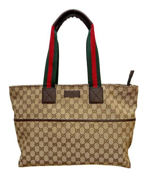 GUCCI（グッチ）GUCCI (グッチ) トートバッグ ブラウンの古着・服飾アイテム