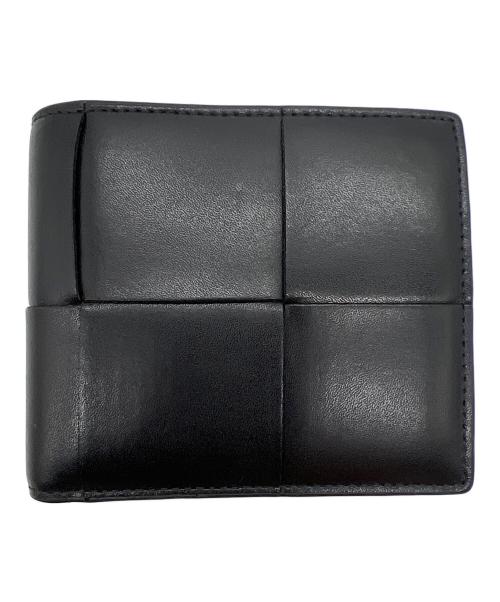 BOTTEGA VENETA（ボッテガベネタ）BOTTEGA VENETA (ボッテガベネタ) 2つ折り財布 ブラックの古着・服飾アイテム