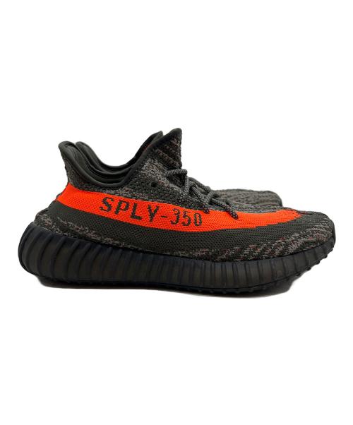 adidas（アディダス）adidas (アディダス) YEEZY BOOST350V2 グレー×オレンジ サイズ:27の古着・服飾アイテム