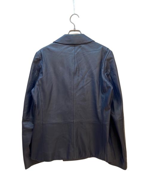 Calvin Klein（カルバンクライン）Calvin Klein (カルバンクライン) レザージャケット ネイビー サイズ:36の古着・服飾アイテム