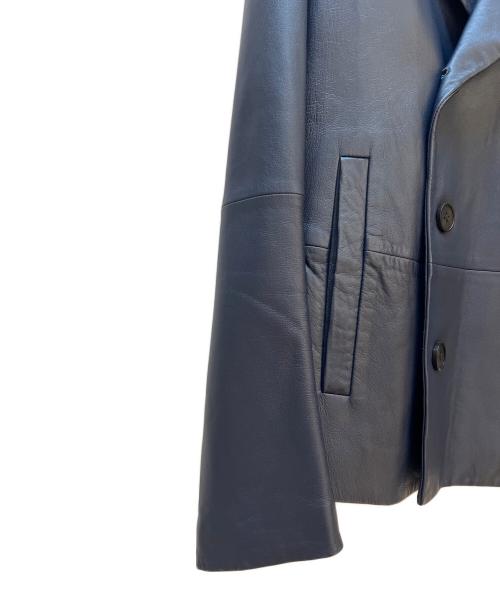 Calvin Klein（カルバンクライン）Calvin Klein (カルバンクライン) レザージャケット ネイビー サイズ:36の古着・服飾アイテム