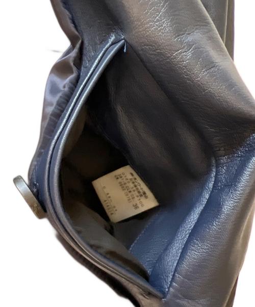 Calvin Klein（カルバンクライン）Calvin Klein (カルバンクライン) レザージャケット ネイビー サイズ:36の古着・服飾アイテム
