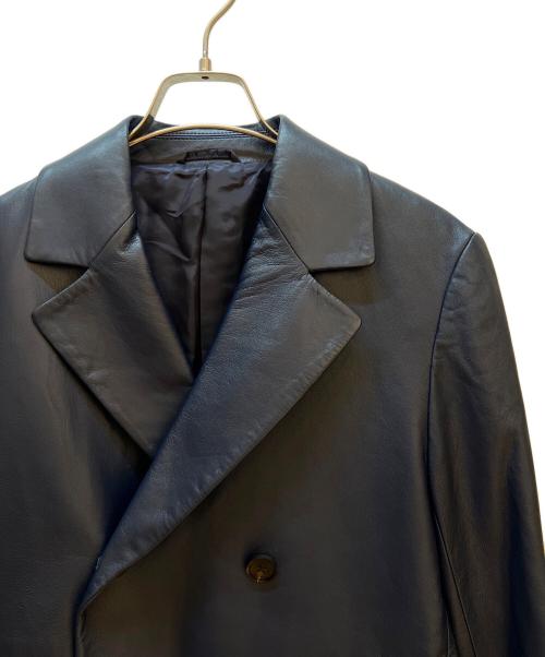 Calvin Klein（カルバンクライン）Calvin Klein (カルバンクライン) レザージャケット ネイビー サイズ:36の古着・服飾アイテム