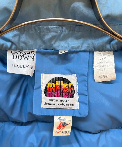 miller（ミラー）miller (ミラー) ダウンジャケット スカイブルー サイズ:44の古着・服飾アイテム