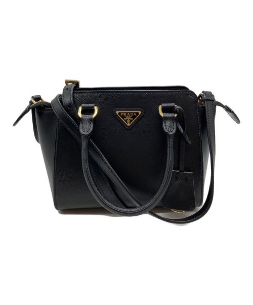 PRADA（プラダ）PRADA (プラダ) ショルダーバッグ/ガリレア･サフィアーノ ブラックの古着・服飾アイテム