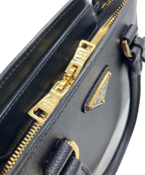 PRADA（プラダ）PRADA (プラダ) ショルダーバッグ/ガリレア･サフィアーノ ブラックの古着・服飾アイテム