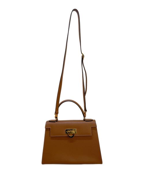 CARBOTTI（カルボッティ）CARBOTTI (カルボッティ) 2WAYバッグ ブラウンの古着・服飾アイテム