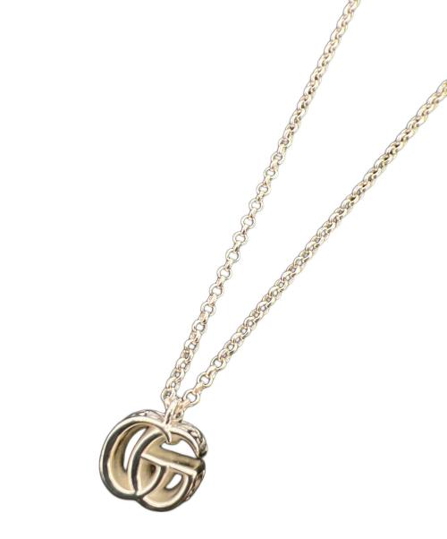 GUCCI（グッチ）GUCCI (グッチ) 　 ダブルGネックレス シルバーの古着・服飾アイテム