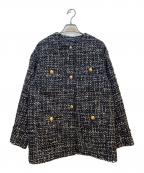 URBAN RESEARCHアーバンリサーチ）の古着「ラメツイードジャケット」｜ブラック