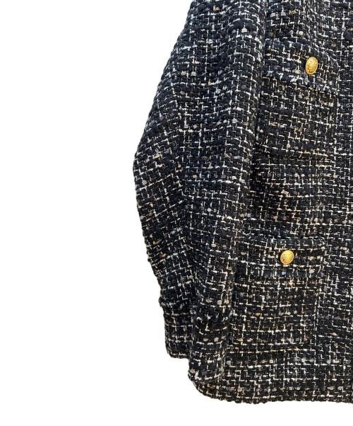 URBAN RESEARCH（アーバンリサーチ）URBAN RESEARCH (アーバンリサーチ) ラメツイードジャケット ブラック サイズ:38の古着・服飾アイテム