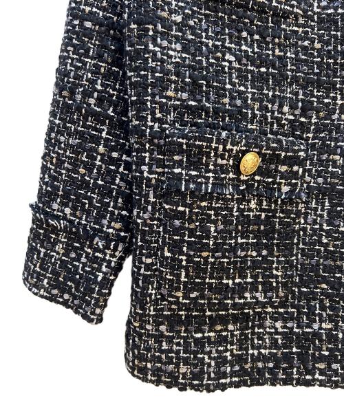 URBAN RESEARCH（アーバンリサーチ）URBAN RESEARCH (アーバンリサーチ) ラメツイードジャケット ブラック サイズ:38の古着・服飾アイテム