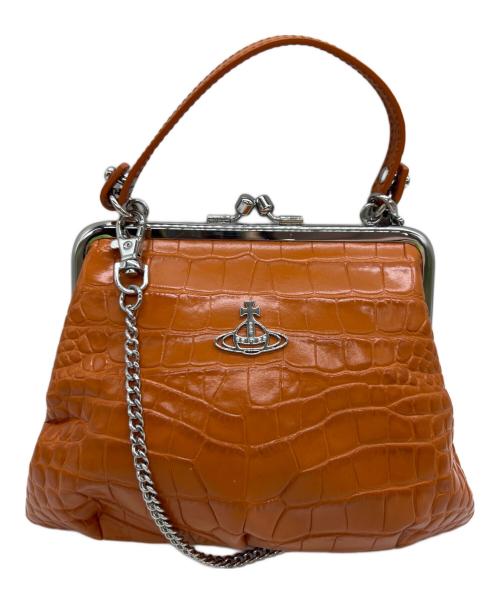 Vivienne Westwood（ヴィヴィアンウエストウッド）Vivienne Westwood (ヴィヴィアンウエストウッド) 2WAYバッグ オレンジの古着・服飾アイテム