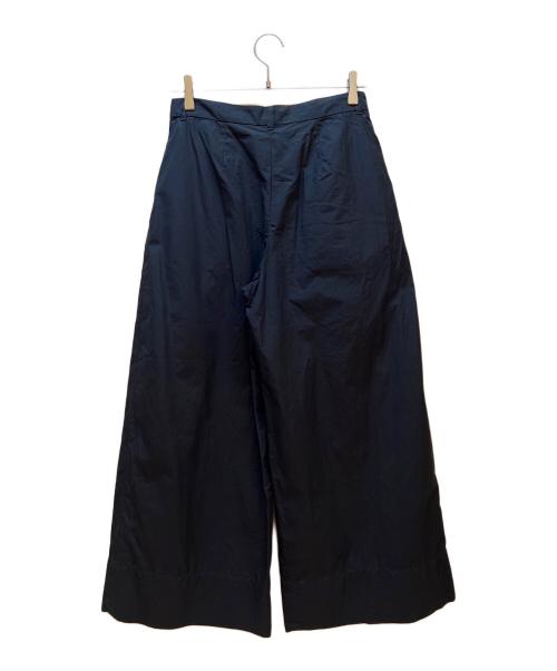 'S Max Mara（エスマックスマーラ）'S Max Mara (エスマックスマーラ) コットンワイドパンツ ネイビー サイズ:36の古着・服飾アイテム