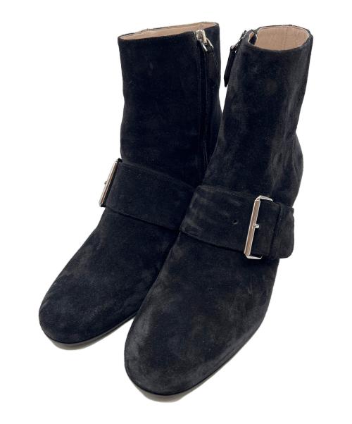 MIU MIU（ミュウミュウ）MIU MIU (ミュウミュウ) ブーティ ブラック サイズ:SIZE 37 1/2の古着・服飾アイテム