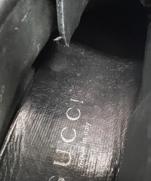 GUCCI（グッチ）GUCCI (グッチ) チャッカーブーツ ネイビー サイズ:25の古着・服飾アイテム