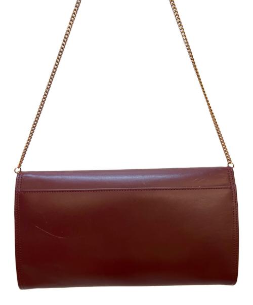 Cartier（カルティエ）Cartier (カルティエ) チェーンショルダーバッグ ボルドーの古着・服飾アイテム
