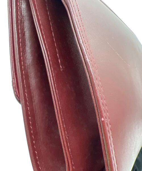 Cartier（カルティエ）Cartier (カルティエ) チェーンショルダーバッグ ボルドーの古着・服飾アイテム