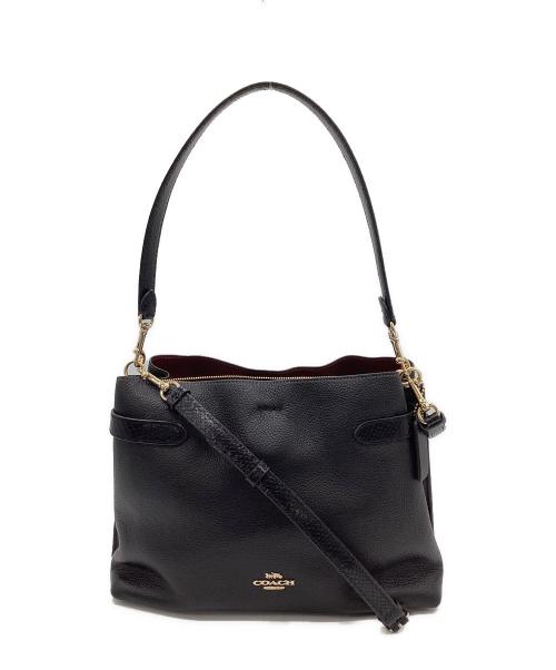 COACH（コーチ）COACH (コーチ) ハンナショルダーバッグ ブラックの古着・服飾アイテム