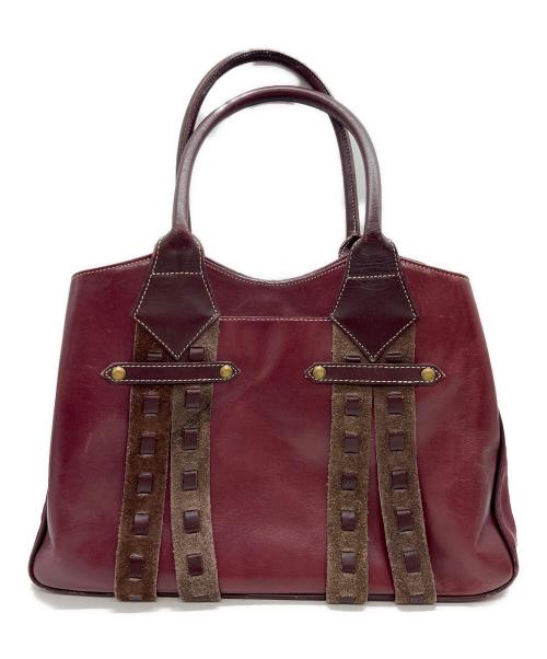 Vivienne Westwood（ヴィヴィアンウエストウッド）Vivienne Westwood (ヴィヴィアンウエストウッド) トートバッグ ワインレッドの古着・服飾アイテム