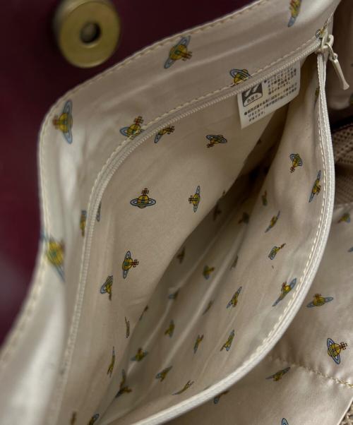 Vivienne Westwood（ヴィヴィアンウエストウッド）Vivienne Westwood (ヴィヴィアンウエストウッド) トートバッグ ワインレッドの古着・服飾アイテム