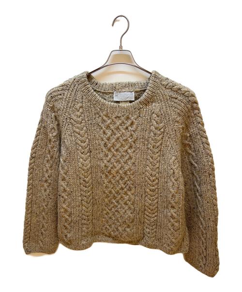 INVERALLAN（インバーアラン）INVERALLAN (インバーアラン) クルーネックニット ベージュ サイズ:不明の古着・服飾アイテム