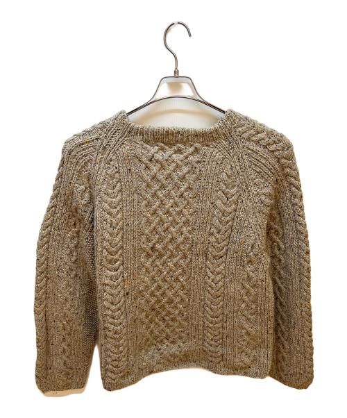 INVERALLAN（インバーアラン）INVERALLAN (インバーアラン) クルーネックニット ベージュ サイズ:不明の古着・服飾アイテム