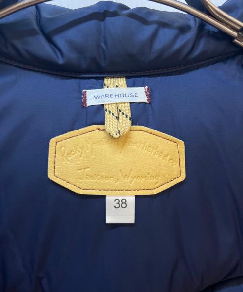 RockyMountainFeatherBed（ロッキーマウンテンフェザーベッド）RockyMountainFeatherBed (ロッキーマウンテンフェザーベッド) WAREHOUSE (ウエアハウス) ダウンベスト ブラウン サイズ:38の古着・服飾アイテム