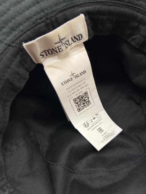 STONE ISLAND（ストーンアイランド）STONE ISLAND (ストーンアイランド) バケットハット ブラックの古着・服飾アイテム