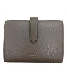 CELINE（セリーヌ）の古着「2つ折り財布/ミディアムストラップウォレット」｜ベージュ